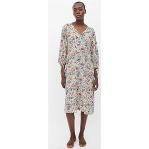 Warm
Yellow & Multicolour Silk  Floral Dress
US 0 Size S